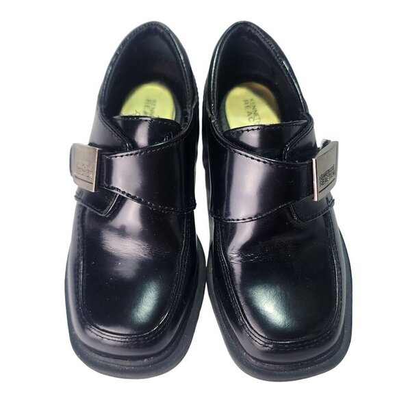 Kenneth Cole Reaction Black Leather Loafer Dress Shoe Boys Size 9M - Picture 3 of 12